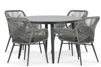 Lifestyle Garden Furniture Lifestyle Advance/Vienna 120 cm dining tuinset 5-delig