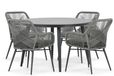 Lifestyle Garden Furniture Lifestyle Advance/Vienna 120 cm dining tuinset 5-delig