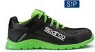 Sparco PRACTICE KEKE – Lichtgewicht veiligheidsschoen S1PL met ademend 3D-mesh en PU-zool - zwart-groen - Maat - 36