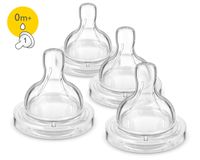 Philips AVENT SCF421/47 Flesspeen Silicone Rond Langzame Stroom 4 Stuks