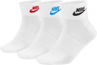 NIKE Sportswear Everyday Essential Ankle Sokken Mannen 3 paar Wit Katoen Maat 42-46