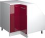 Vicco Rion Armoire pour mur incliné Armoire d'angle – 75.6 x 81.6 cm avec 1 porte, corps de meuble 60 cm de profondeur Rouge brillant