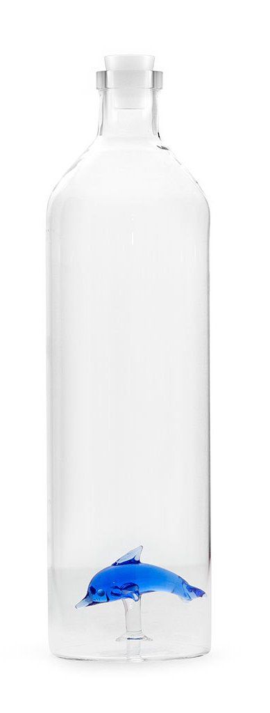 Balvi Dolfijn Borosillicaatglazen Fles - 1.2 L - Transparant
