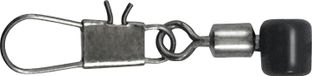 DAIWA NZon, système de sécurité à clip, œillet pour ligne principale et bas de ligne, couleur gris acier, avec mousqueton, lot de 6, référence 13310-010