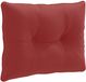 vidaXL Coussin de dossier PUTTEN 100% Polyester Vin Rouge 50 x 40 x 10 cm