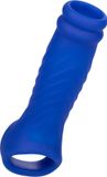 Calexotics Admiral Liquid Silicone Wave Penis Sleeve - Blauw