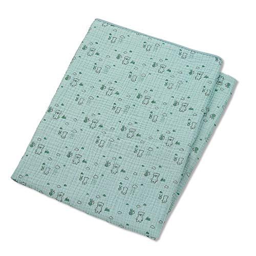 Sterntaler Mousseline knuffeldoekje Ben 120 x 120 cm - Lichtgroen