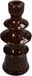 HD Collection Kersten Kandelaar Inya - Keramiek - Bruin - 8x19x8 cm