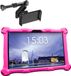 AngelTech OnderwegPakket XL – Kindertablet XL Roze + Tablethouder