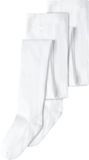 NAME IT - NKNPANTYHOSE 2P SOLID NOOS - Unisex - Bright White - 98/104
