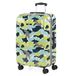 SKPAT - Middelgrote Koffer. Suitcase - Medium Trolley Reiskoffer van SKPAT. Lichtgewicht Polycarbonaat Harde Schaal 4 Wielen Cijferslot, Blauw