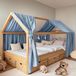 Coton Mousseline Ciel de lit Fait main Lot de 2