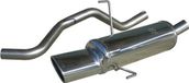 100% InoXcar 100% RVS Sportuitlaat passend voor Fiat Punto (188) 1.2/1.2 Sporting 1999- 120mm