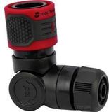 TOOLCRAFT Kraanaansluiting haakse verbinder voor slang 16 cm Rood, Zwart