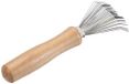 Merkloos 2-delige set reinigingsgereedschap voor haarborstels, beige/zilver
