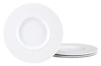 Creatable, 25147, serie Show Time Drops, 4-delige serviesset voor 4 personen, bordenset van porselein, vaatwasser- en magnetronbestendig, Made in Europe