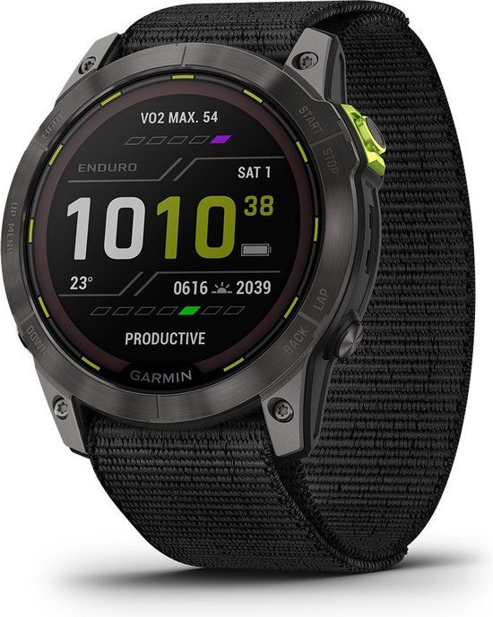 Garmin Enduro 2 Smartwatch - Zwart - Unisex