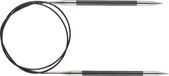 KnitPro Karbonz aiguille circulaire avec câble fixe - 2,5 mm 80 cm