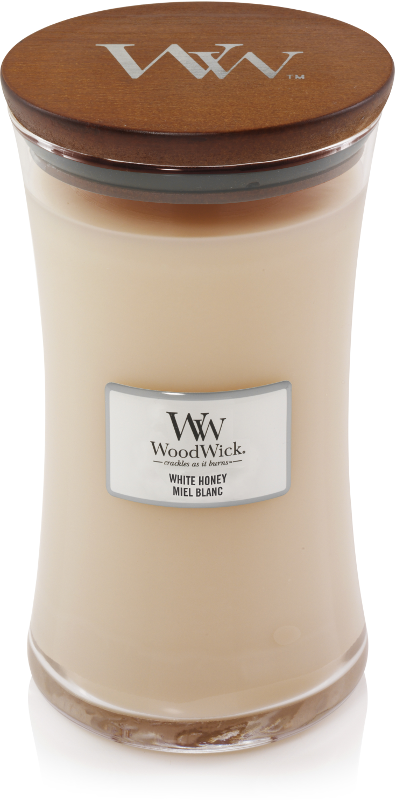 Woodwick WW White Honey Large Candle