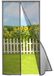 Moustiquaire magnétique pour portes, 185x260 cm, gris