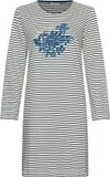 Pastunette Nachthemd Nordic Bloom Bio Katoen Blauw/Wit Gestreept Maat 52