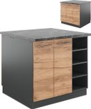 Vicco Keukeneiland Fame-Line 90 cm Eik goud/antraciet