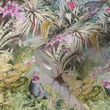 A.S. Création Behang jungle dieren groen roze 381793 vliesbehang planten bloemen voor keuken 10,05 x 0,53 m Made in Germany