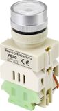 TRU COMPONENTS TC-9219096 Y090 Druktoets 250 V/AC 5 A 1x aan/(aan) Continu Wit (Ø) 30 mm 1 stuk(s)