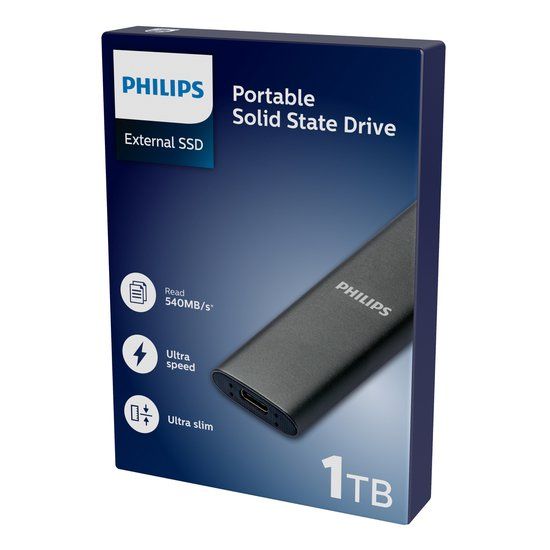 Philips Externe SSD 1 TB Space Grey