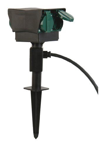 Unitec 44208 grondpen met 4-voudig stopcontact 1,5 m voedingskabel