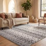 Safavieh ADR119A-5 Adirondack Collection Ivory and Silver Area Rug