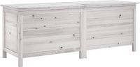 vidaXL Tuinbox - Wit - Massief Vurenhout - 150 cm
