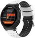 By Qubix - Siliconen Dot Pattern bandje - Wit + zwart - Geschikt voor Garmin Approach S20