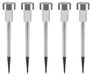 Panneau solaire set, 5 pièces, IP44, 37 cm, acier