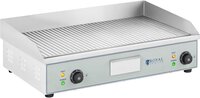 Royal Catering Dubbel - Elektrische grill - 400 x 730 mm - - 2 x 2.200 W