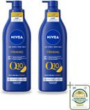 Nivea 2 x Q10 Verstevigende Bodylotion met Pomp - Vitamine C - 48 uur Hydratatie - Voor Droge Huid - 400 ml
