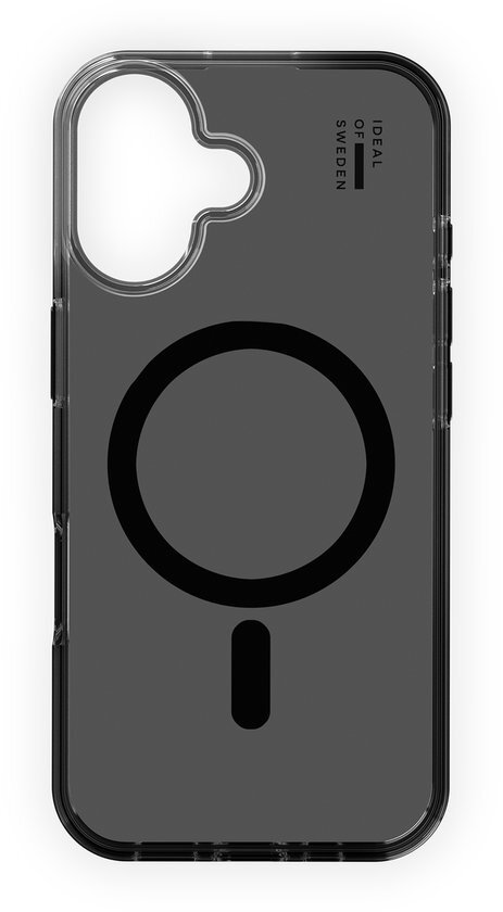 iDeal Of Sweden Clear Case met magnetische ring geschikt voor iPhone 16 Tinted Black