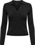 Only Trui Onlkaya Ls Polo V-neck Pullover Ex 15344841 Black Dames Maat - L