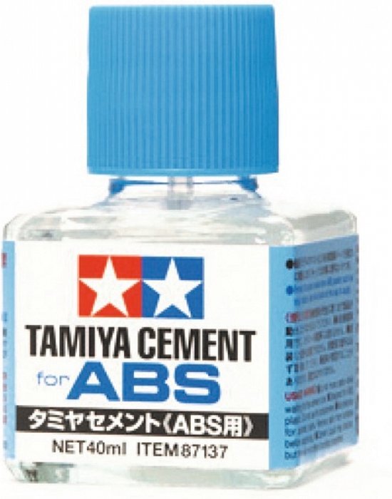 tamiya 87137 ABS Cement with Brush - Lijm - Potje - 40ml Lijm