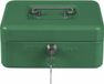 Amig Geldkistje met 2 sleutels - groen - staal - muntbakje - 15 x 11 x 7 cm - inbraakbeveiliging