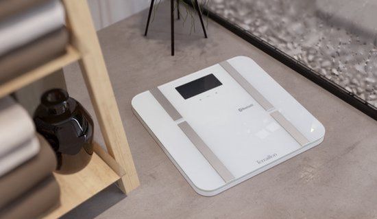 Terraillon X-Line Connect Vierkant Wit Elektronische weegschaal