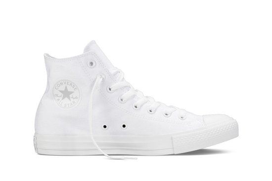 Converse Chuck Taylor All Star Hi Sneakers Unisex - White Monochrome - Size 37