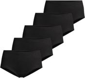 Conta Dames tailleslip 5 pack fijnrib zwart 4XL (48)