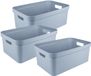 Sunware Opbergbox Sigma - 3 stuks - 45 liter - Lichtblauw