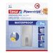 tesa® Powerstrips Waterproof Kleefhaak L - Roestvrij Staal (RVS) - Zilver