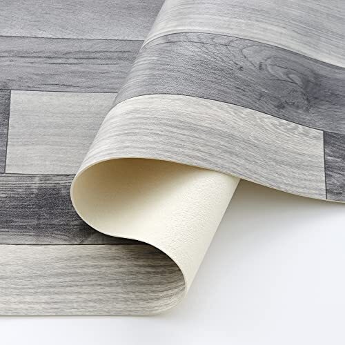 ECOMMERC3 Holm Vinyl tapijt, lang, simulatie parket, 60 x 150 cm, antislip en onderhoudsvriendelijk, ideaal voor hal, keuken of buiten