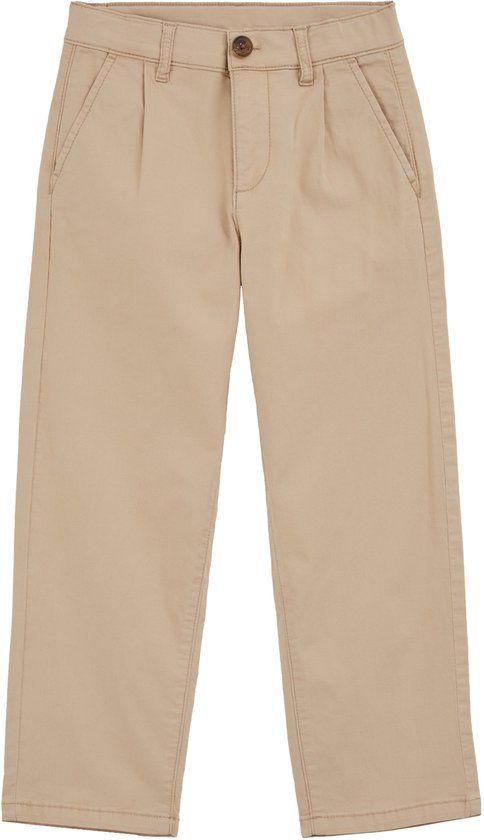WE Fashion Jongens loose fit chino Beige