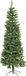 oCreon Green Christmas Tree 1.5m Slim Pine Tree Narrow - 280 Pointed Tips - Metal Stand - Holiday Home Decorations
