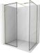 Mexen Kioto paroi de douche Walk-in 140 x 110 , cadre noir, or
