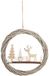 Feeric Lights & Christmas Couronne de Noël en bois tressé D. 30 cm